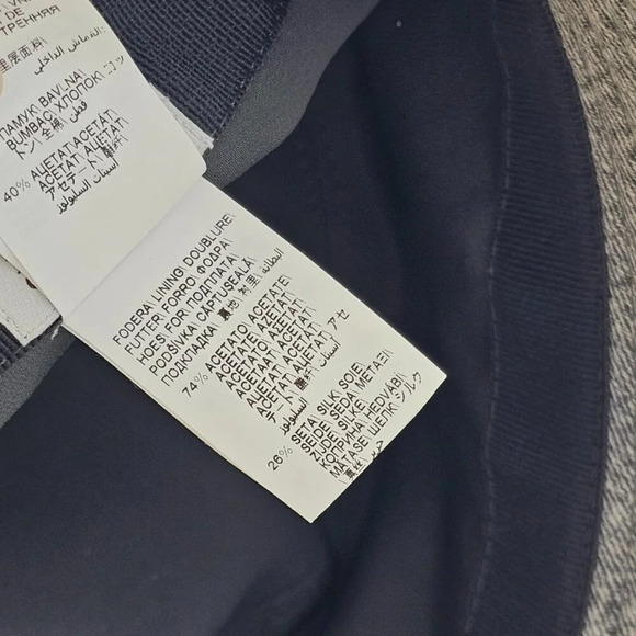 Brunello Cucinelli Bucket Hat Beaded Detail Denim Suede Size Small Authenticated - Picture 11 of 15